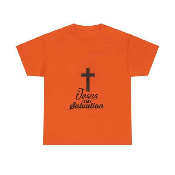 Unisex Heavy Cotton Tee Jesus is My Salvation - Image 163
