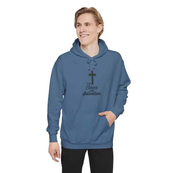 Unisex Garment-Dyed Hoodie Jesus is My Salvation - Image 53