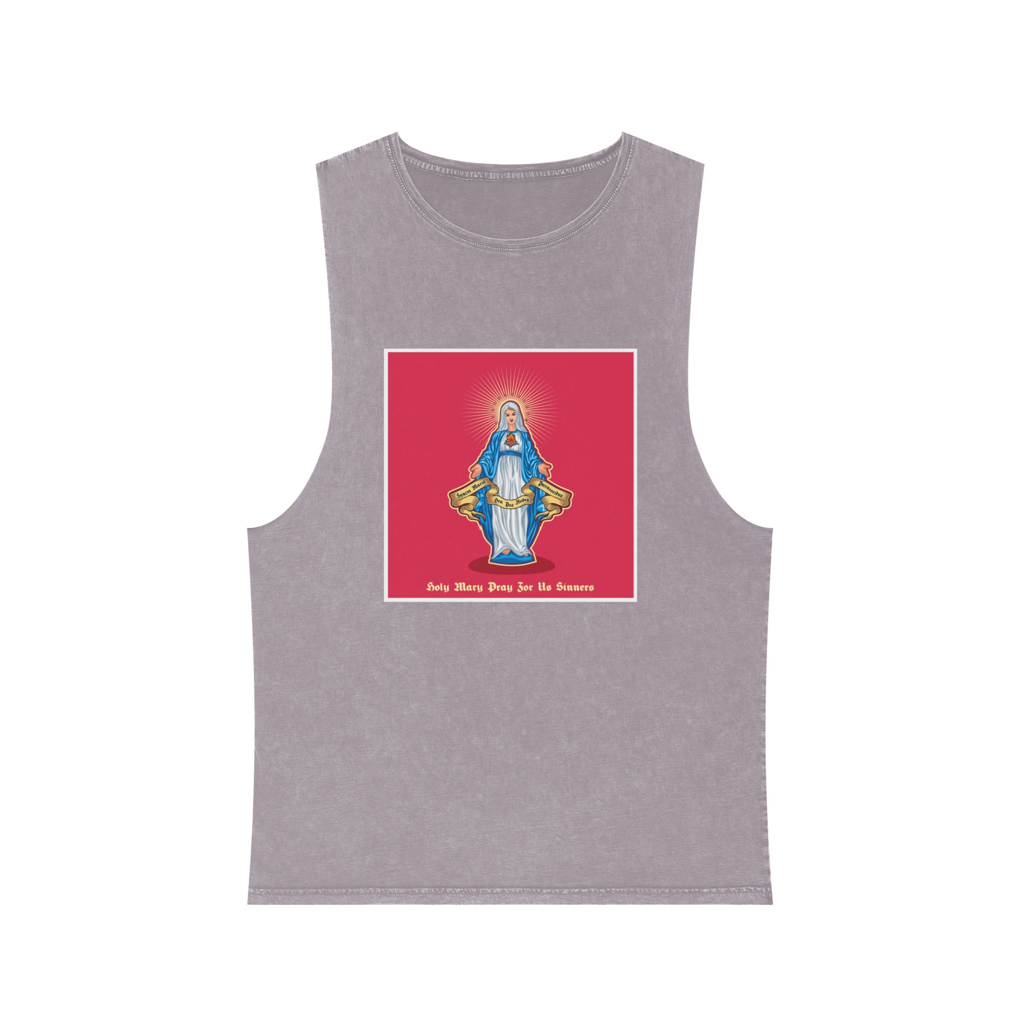 Ave Maria 05 2 Unisex Stonewash Tank Top - Image 17