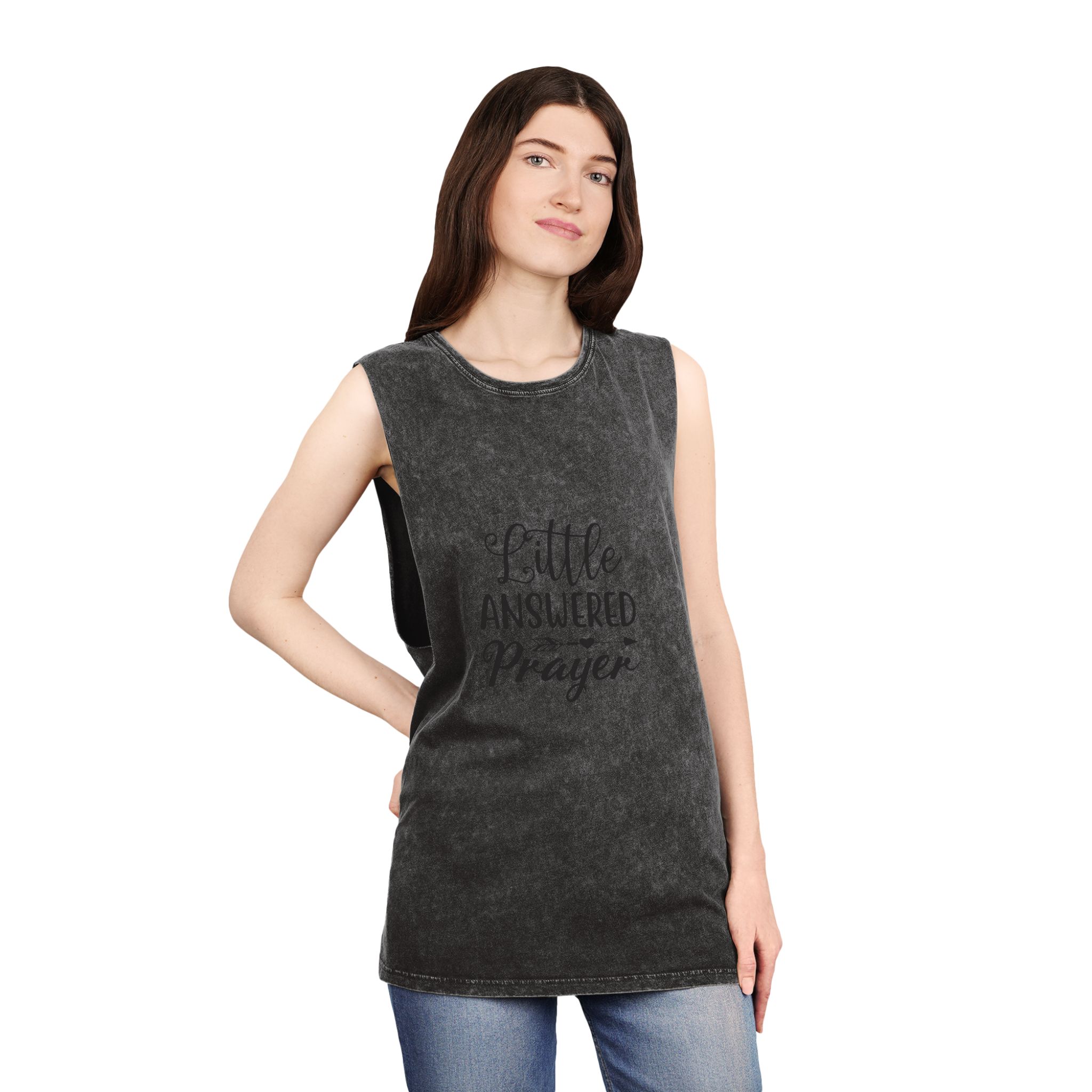 Baby Svg Design Cut Files Unisex Stonewash Tank Top - Image 4