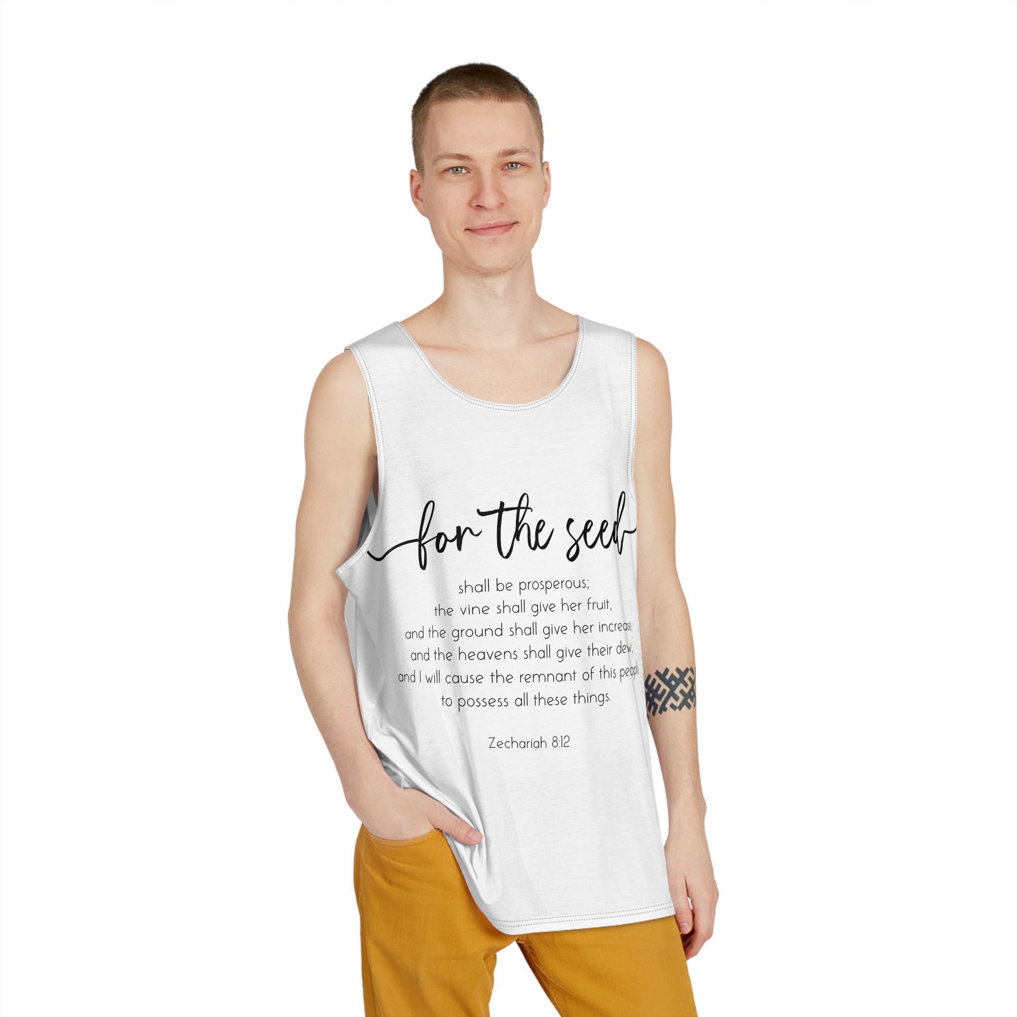Zechariah 8 12 Scripture Prosperity Abundance 1 Mens Tank Aop - Image 3