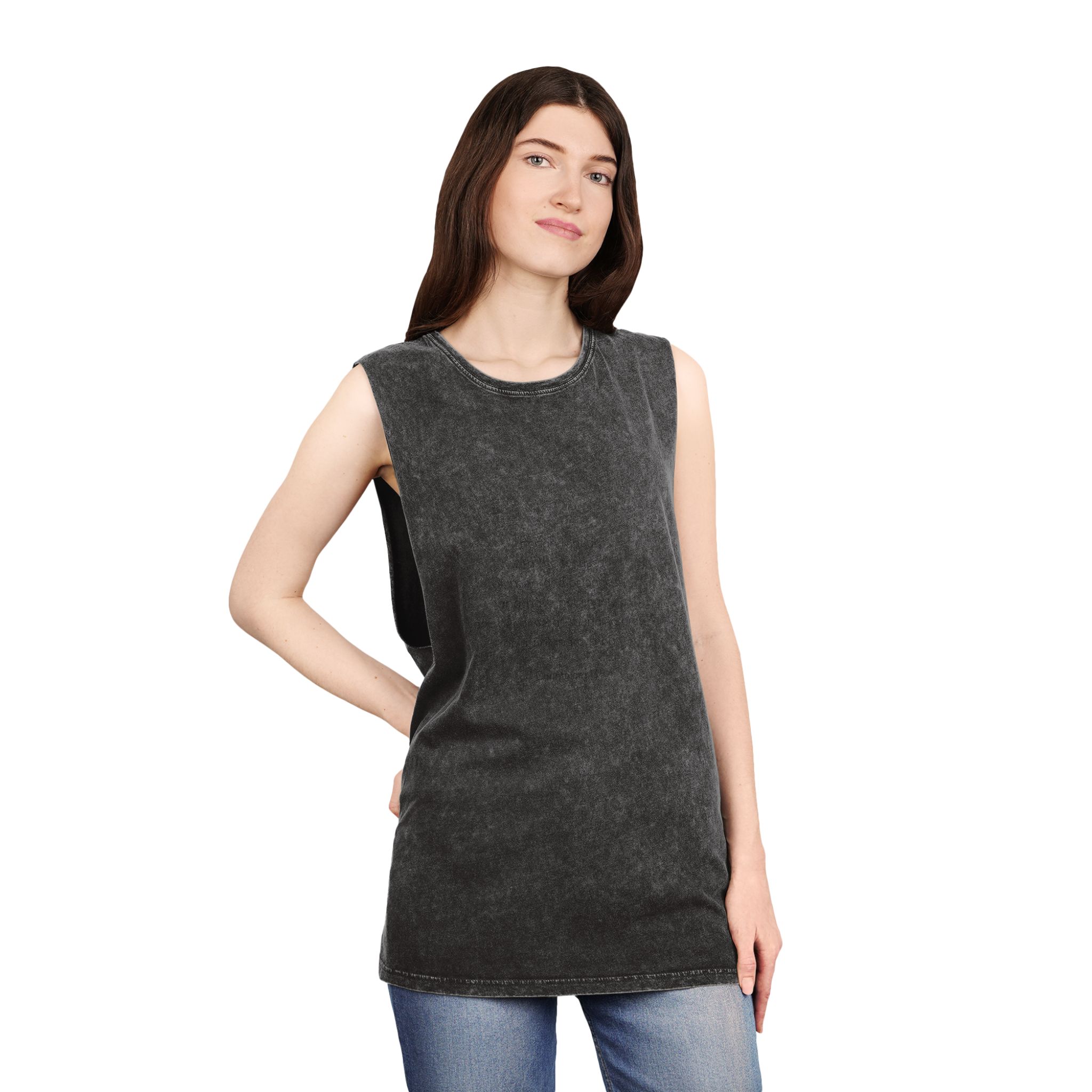 Corinthians 13 1 Bible Verse Charity Unisex Stonewash Tank Top - Image 4