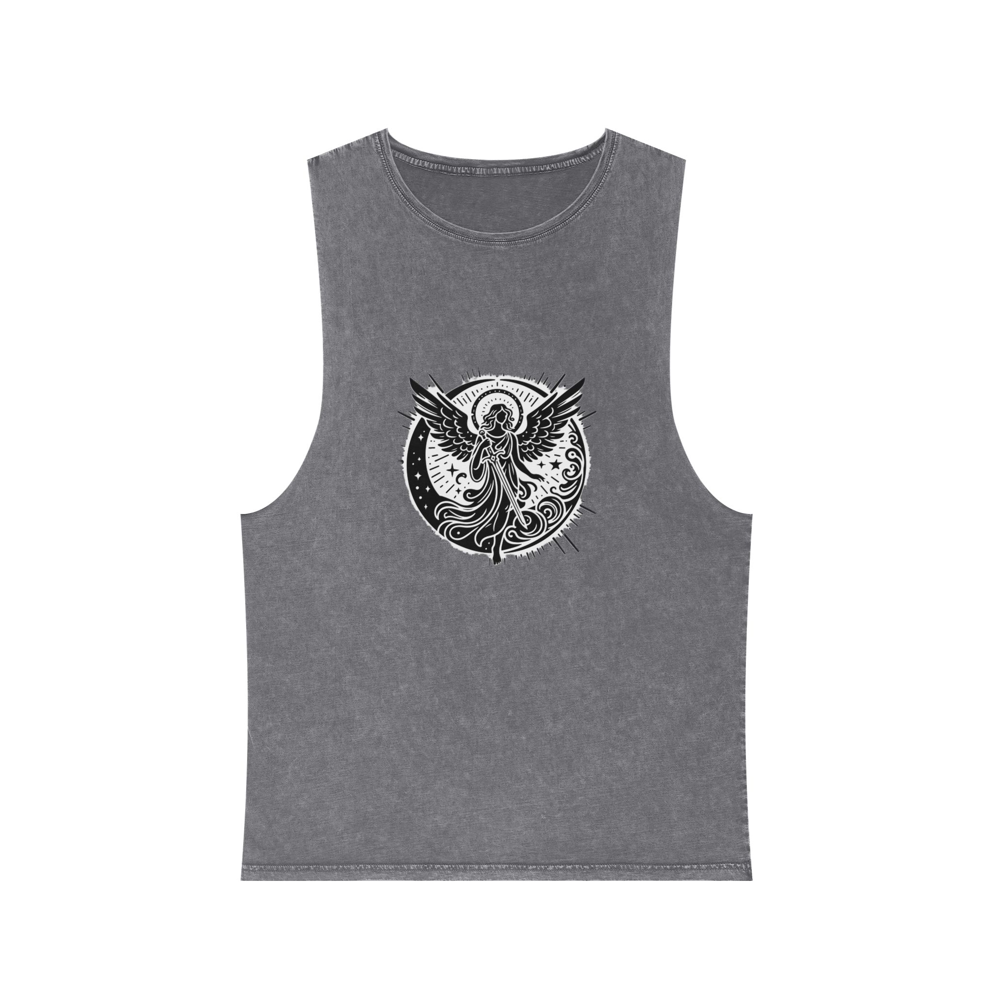 Angel Copia 2 Unisex Stonewash Tank Top - Image 9