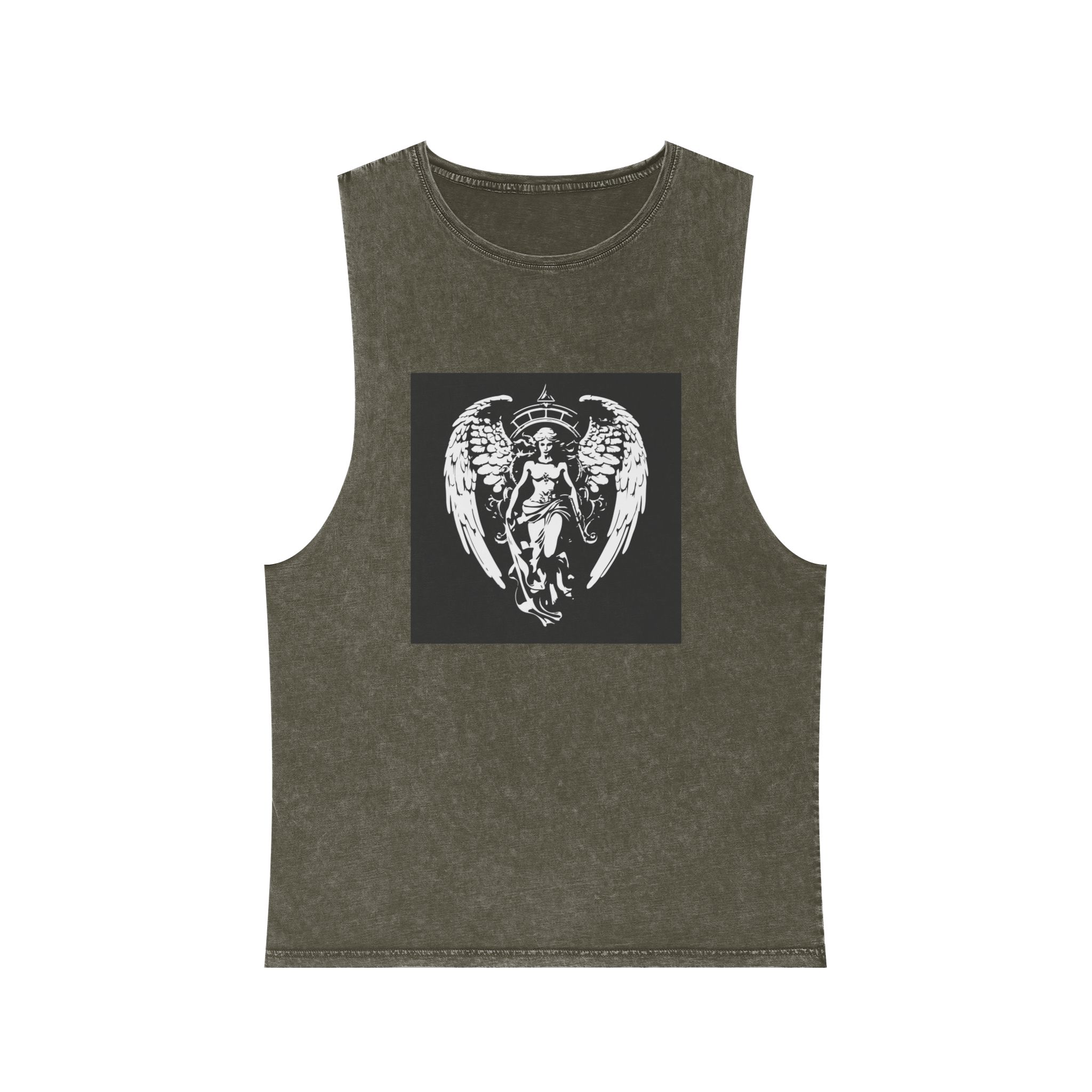 Angel of Jewels Unisex Stonewash Tank Top - Image 5