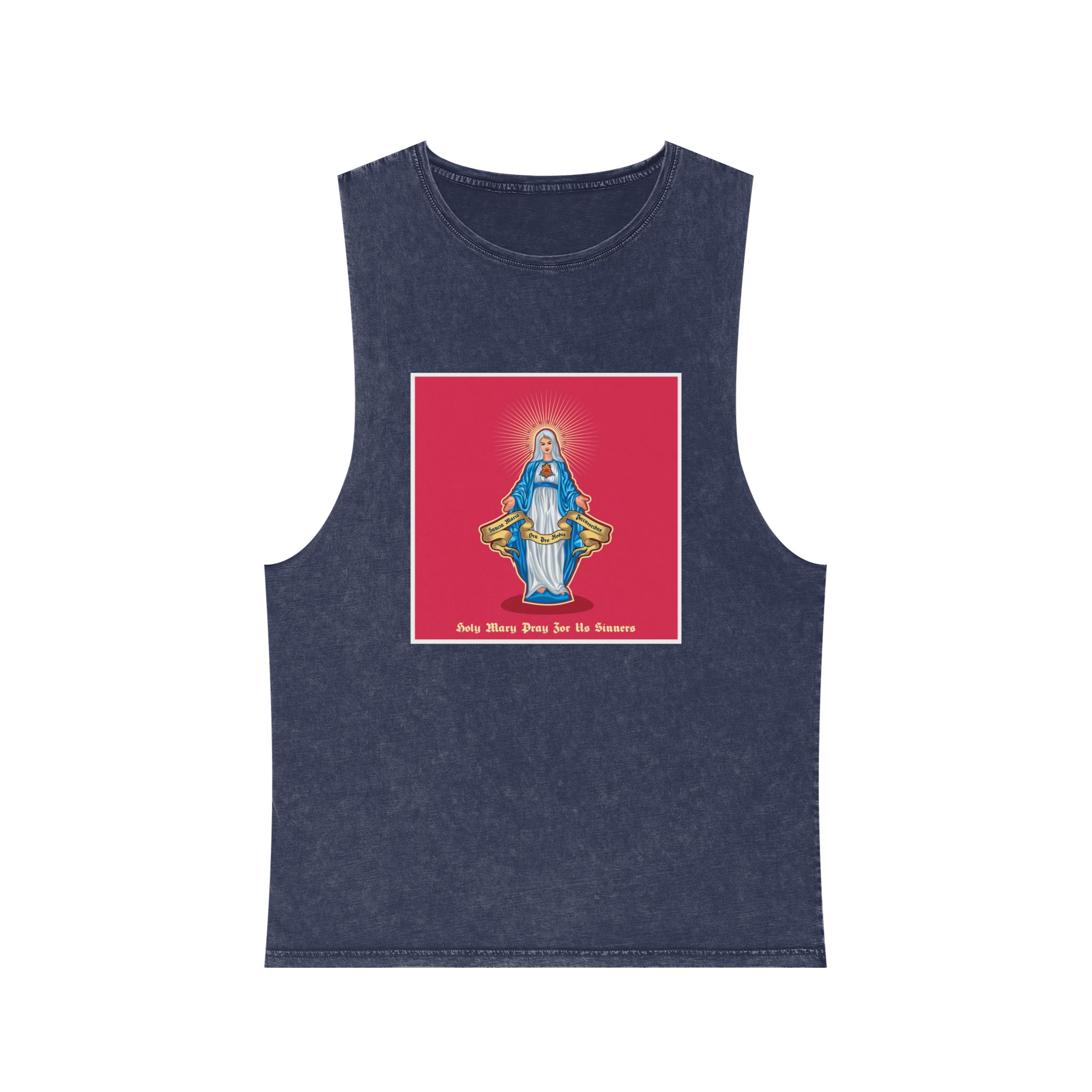 Ave Maria 05 2 Unisex Stonewash Tank Top - Image 13